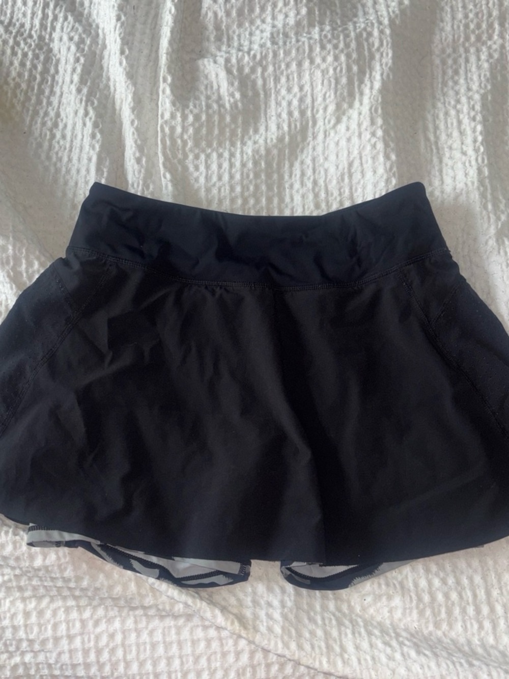 Black Mini Skirt with Built-In Shorts